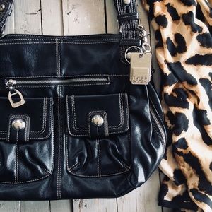 Tyler Rodan Black & Silver Handbag
